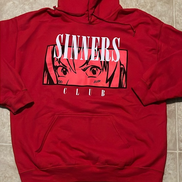 popular poison Other - Popular Poison “Sinners Club” Anime hooded pullover Tokyo graphic print